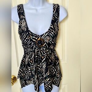 Venus‎ Women's Sz 4 multi-colored TANKINI- Top only.